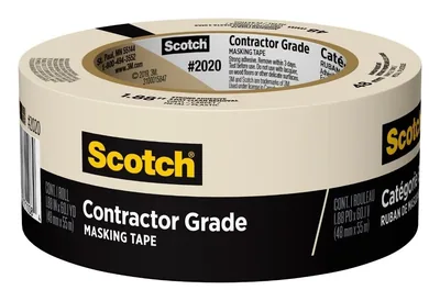 Cinta Scotch® de Enmascarar Grado Contratista 2020-48MP, 1.88 in x 60.1 yd (48mm x 55m)