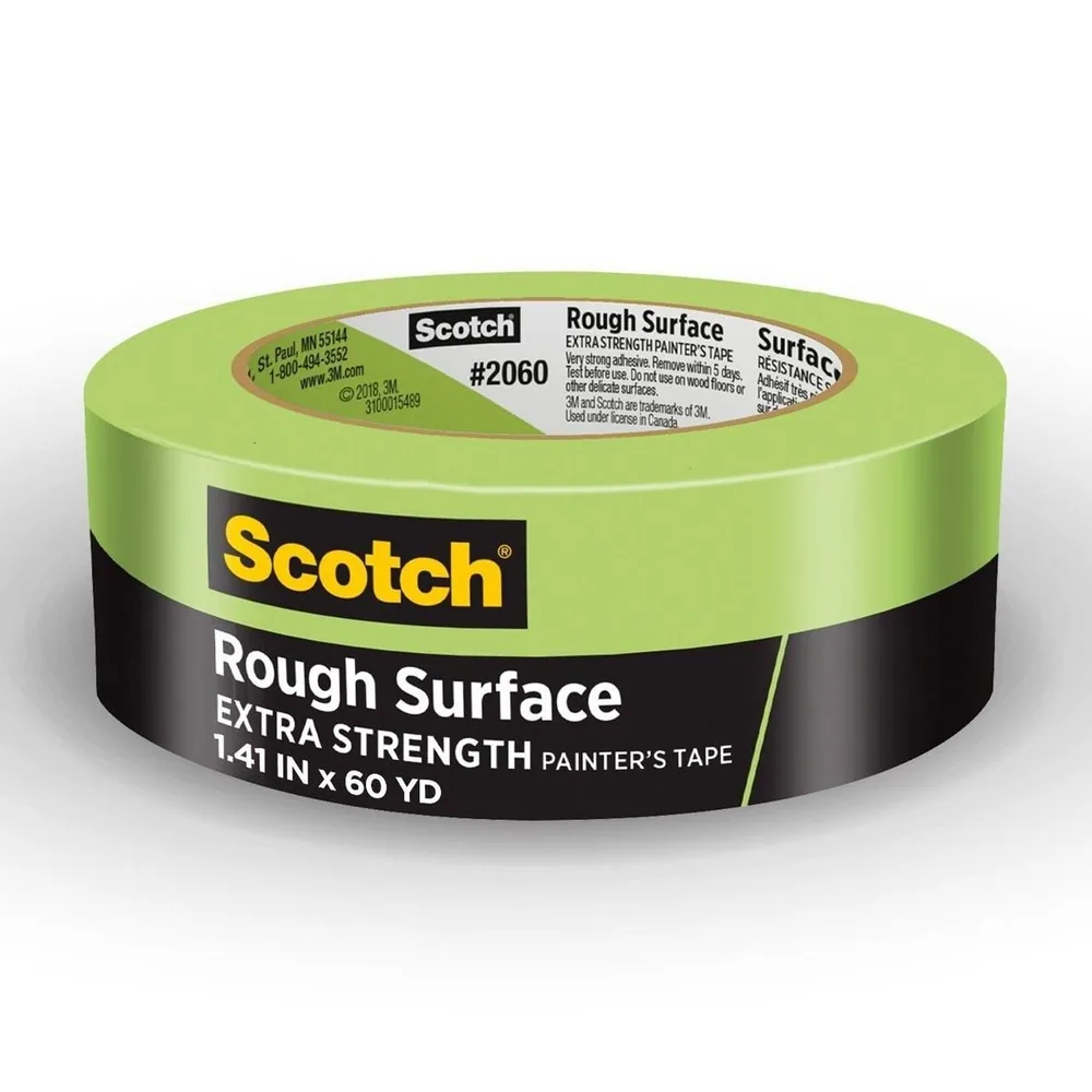Cinta de Pintor Scotch® para Superficies Ásperas 2060-36AP, 1.41 in x 60.1 yd (36 mm x 55 m)