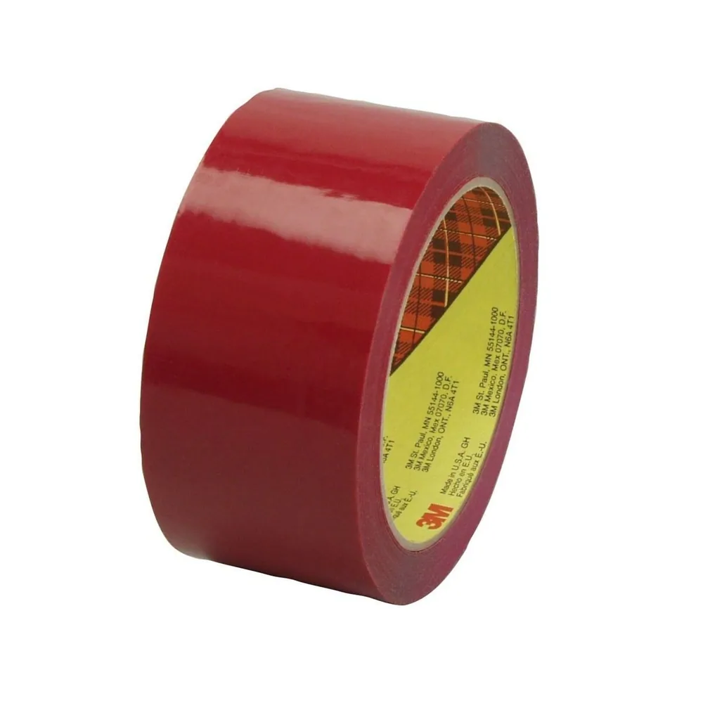 Cinta de Embalaje Scotch® 373, Rojo, 72 mm x 50 m