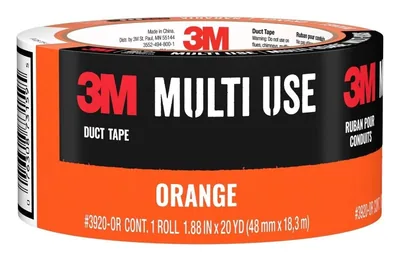 3M™ Cinta Ducto Naranja 3920-OR, 1.88 in x 20 yd (48 mm x 18,2 m)