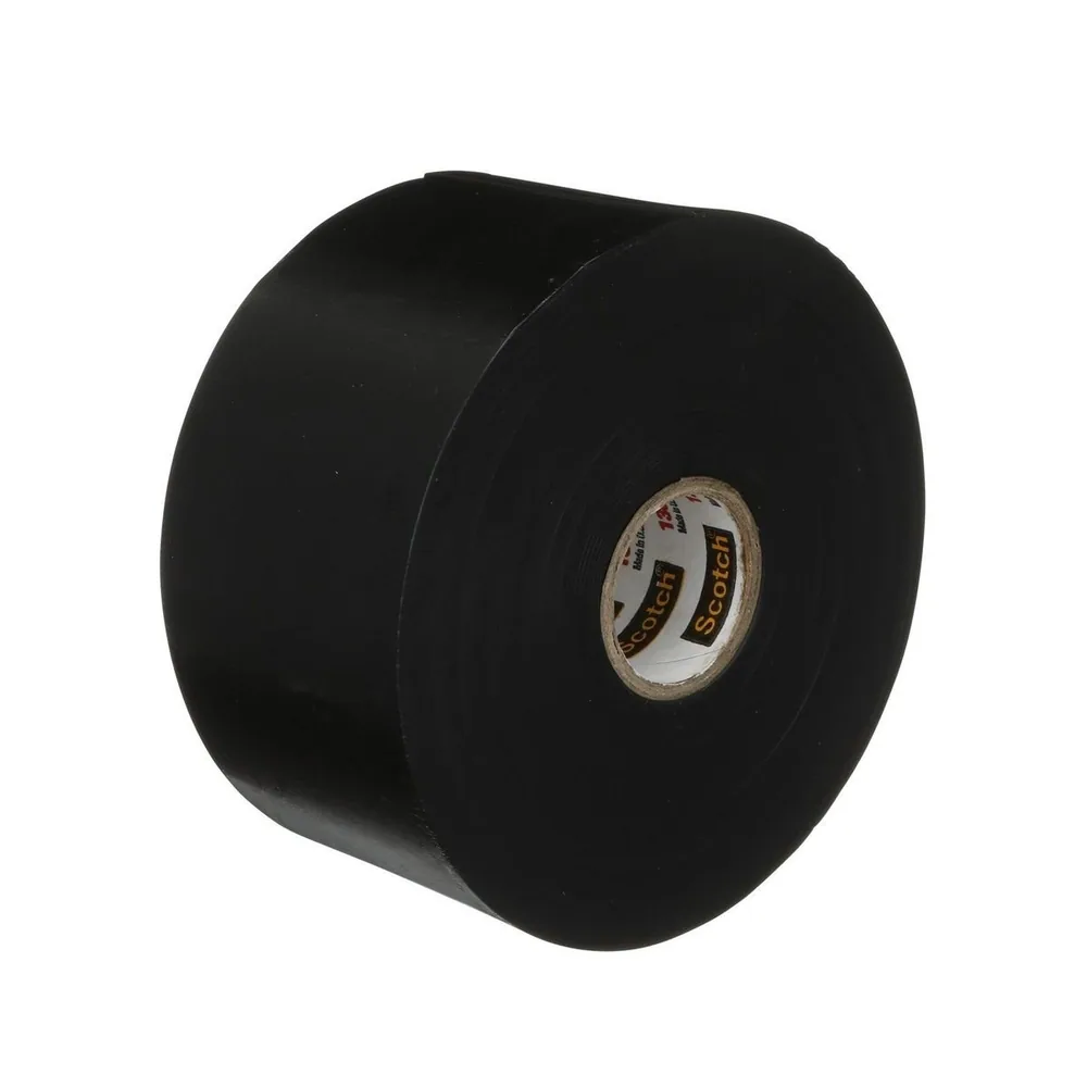 Cinta de Hule para Empalmes Scotch® sin Forro 130C, 4 in x 10 ft, NEGRO