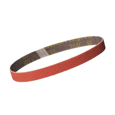 3M™ Cubitron™ II Cloth Belt 784F, 36+ YF-weight, 1/2 in x 24 in, Fabri-lok 45° Angle, Single-flex