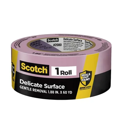 Cinta Scotch® para Pintor de Superficie Delicada 2080-48EC, 1.88 in x 60 yd (48 mm x 54,8 m)
