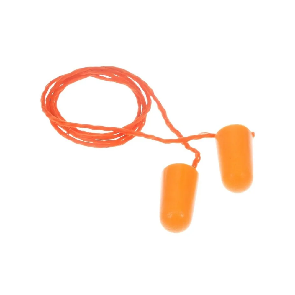 Tapones Auditivos de Espuma 3M™ Foam Earplugs 1110, Con Cordel