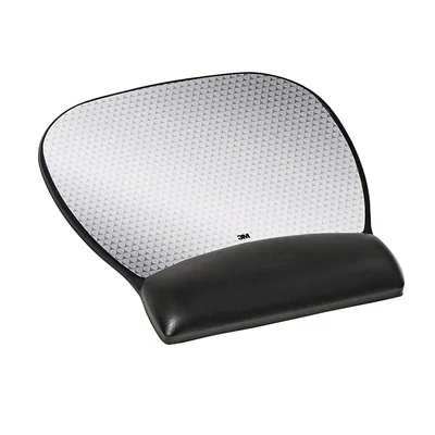 3M™ Precise™ Mouse Pad with Gel Wrist Rest, 9.2" x 8.7", Vertex, MW310LE