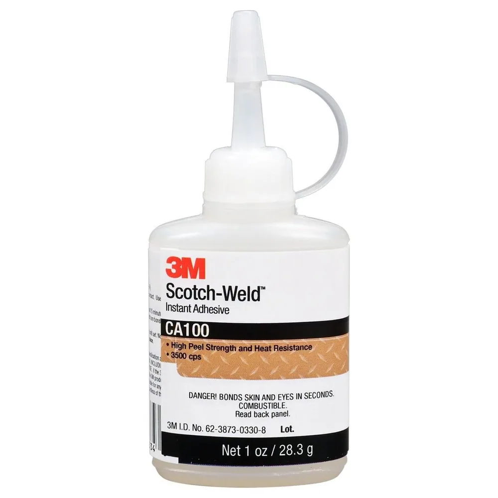Adhesivo de Cianoacrilato 3M™ Scotch-Weld™ CA100, Transparente, 1 fl oz