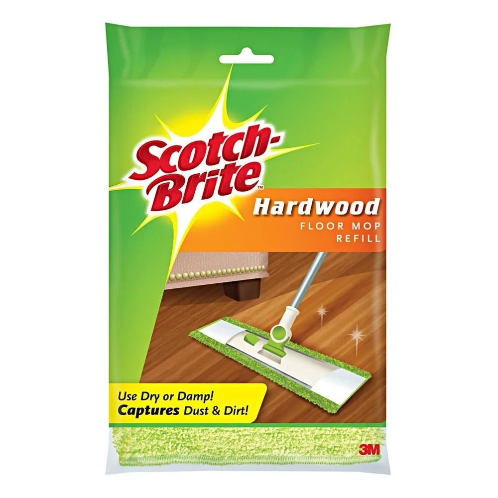 Recambio Mopa Scotch-Brite™ Microfibra Pisos de Madera Dura M-005-R, 6/1