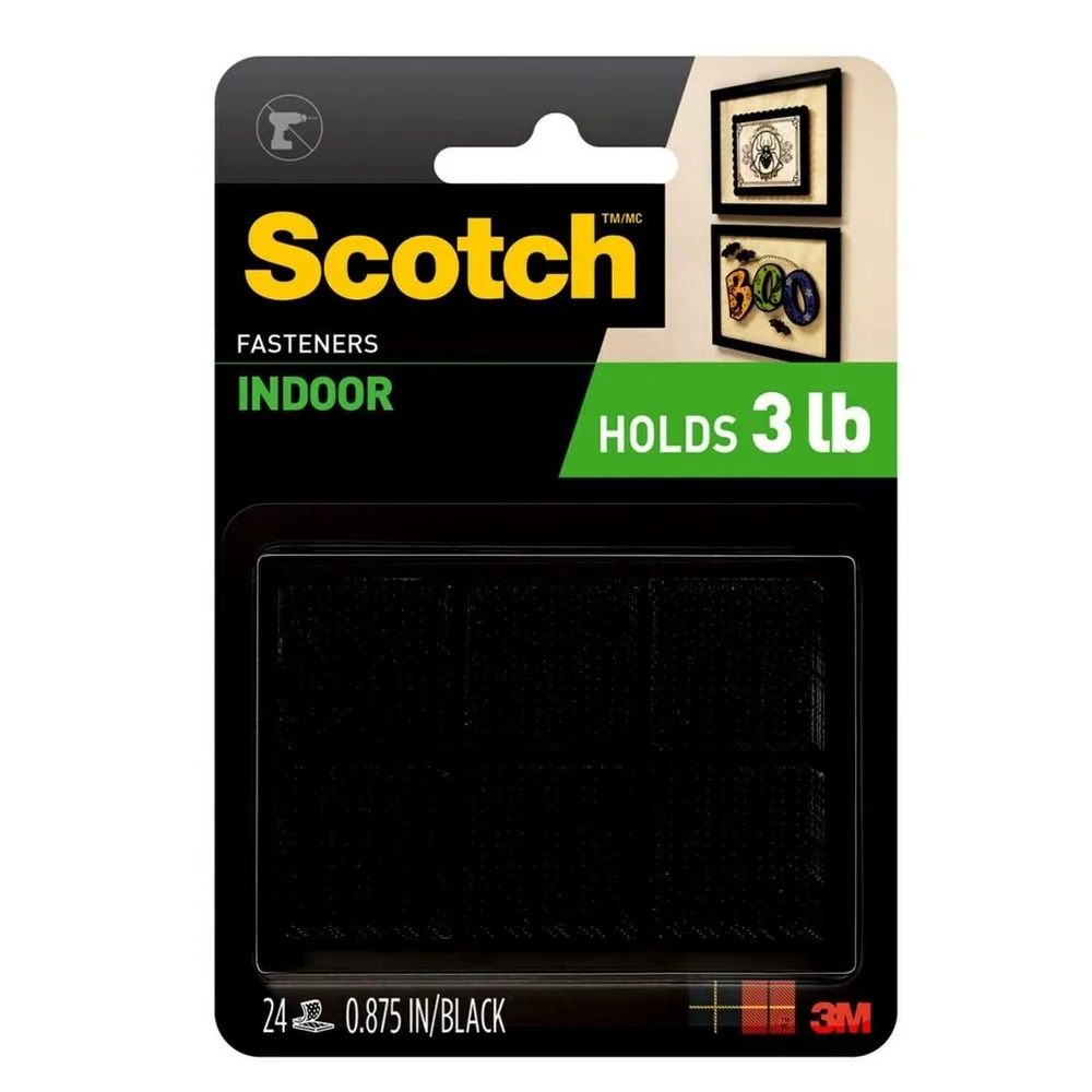 Fijadores Scotch™ Interior RF7121X, 7/8 in x 7/8 in (22 mm x 22 mm)