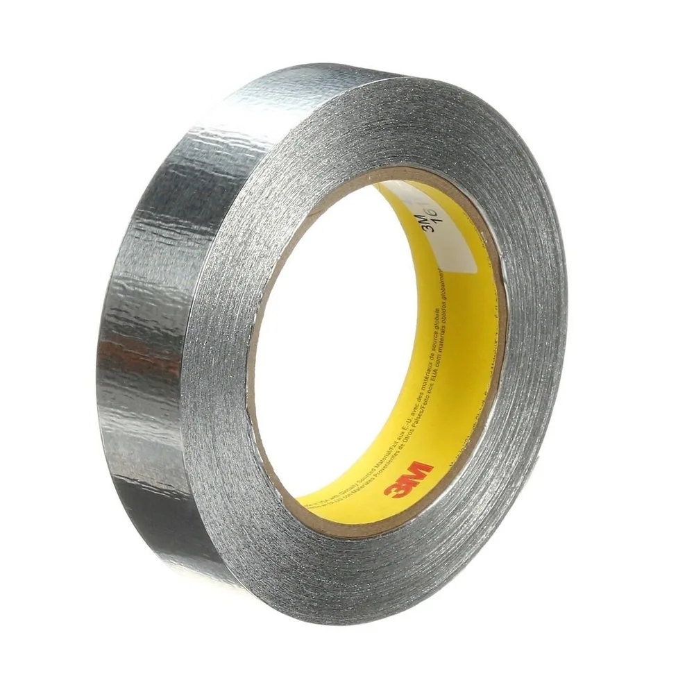 3M™ Cinta de Papel de Aluminio 425, Plateado, 1 in x 60 yd, 4.6 mil