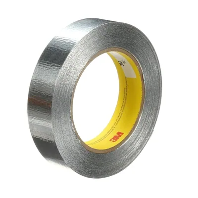3M™ Cinta de Papel de Aluminio 425, Plateado, 1 in x 60 yd, 4.6 mil