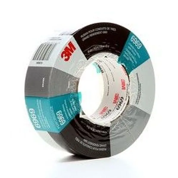 Cinta Ducto Extra Pesada 3M™ 6969, Plata, 72 mm x 54.8 m, 10.7 mil