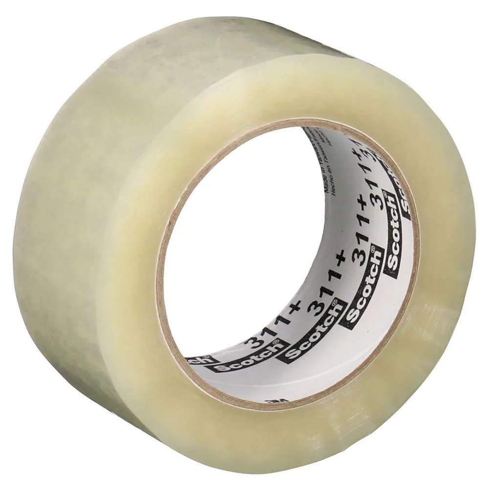 Cinta Scotch® de Sellado de Cajas de Alto Tack 311+, Transparente, 48 mm x 100 m