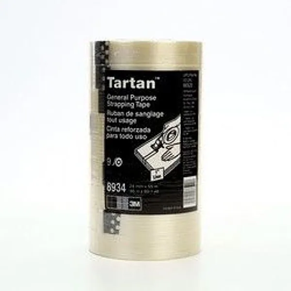 Cinta Filamento Tartan™ 8934, Transparente, 24 mm x 55 m, 4 mil