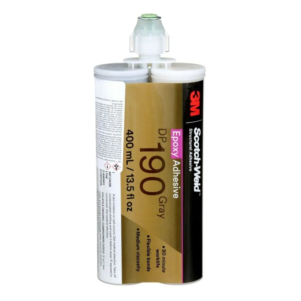 Adhesivo Epóxico 3M™ Scotch-Weld™ DP190, Gris, 400 mL Duo-Pak