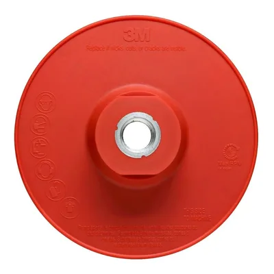 3M™ Disc Back-up Pad Ribbed, 88657, Extra Hard, Red, 7 in, One Piece