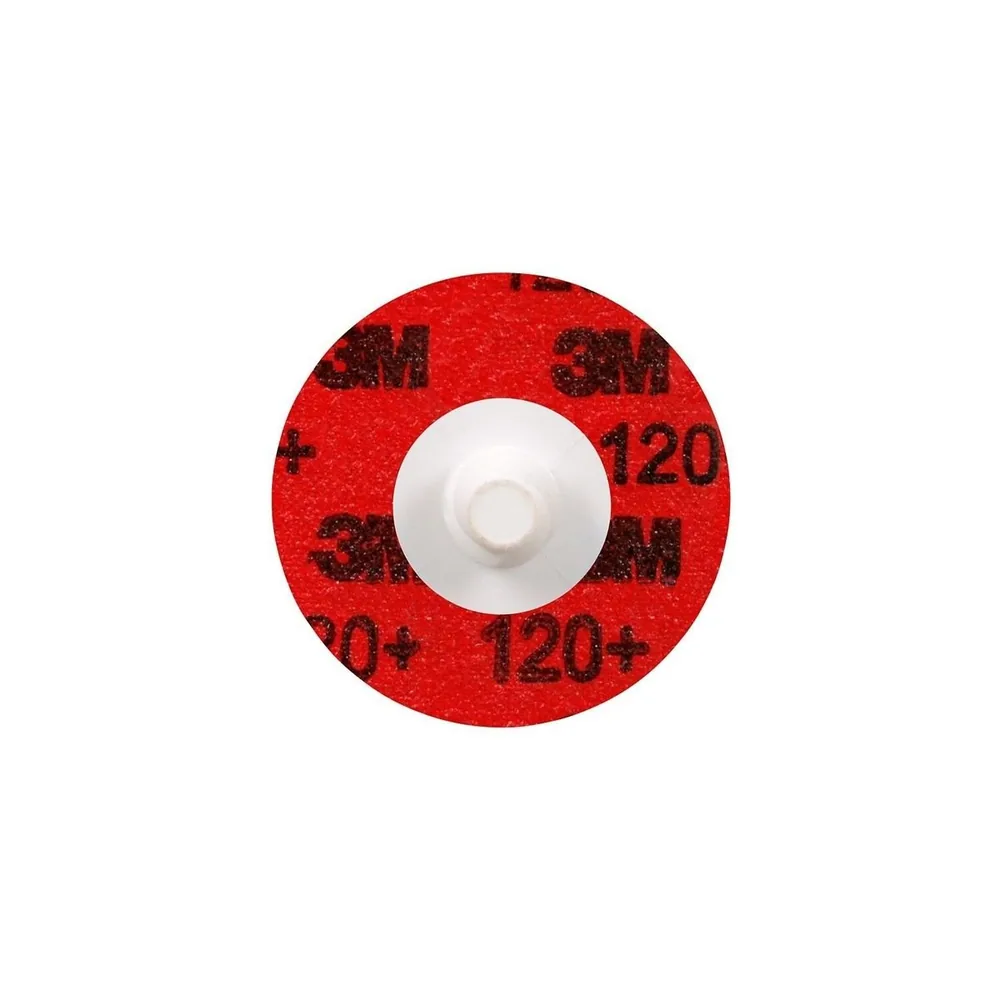 Disco Roloc™ de borde duradero 3M™ Cubitron™ II, 984F, 120+ Peso YF, TR, Granate, 1-1/2 in, Dado R150S, 50/Cartón
