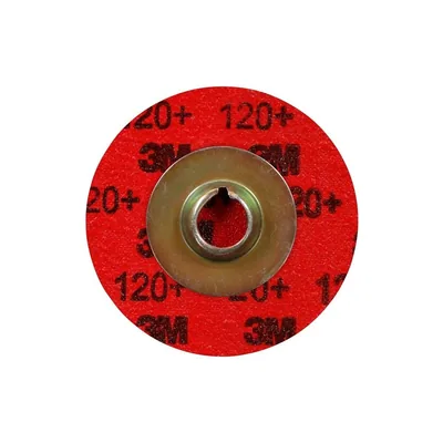 3M™ Cubitron™ II Roloc™ Durable Edge Disc 984F, 120+ YF-weight, TSM, Maroon, 2 in, Die RS200PM, 50/Carton