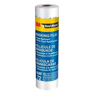 3M™ Película de Enmascaramiento Avanzado Hand-Masker™, AMF72, 72 in x 90 ft x .35 mil (1.82 m x 27.4 m x .00889 mm)