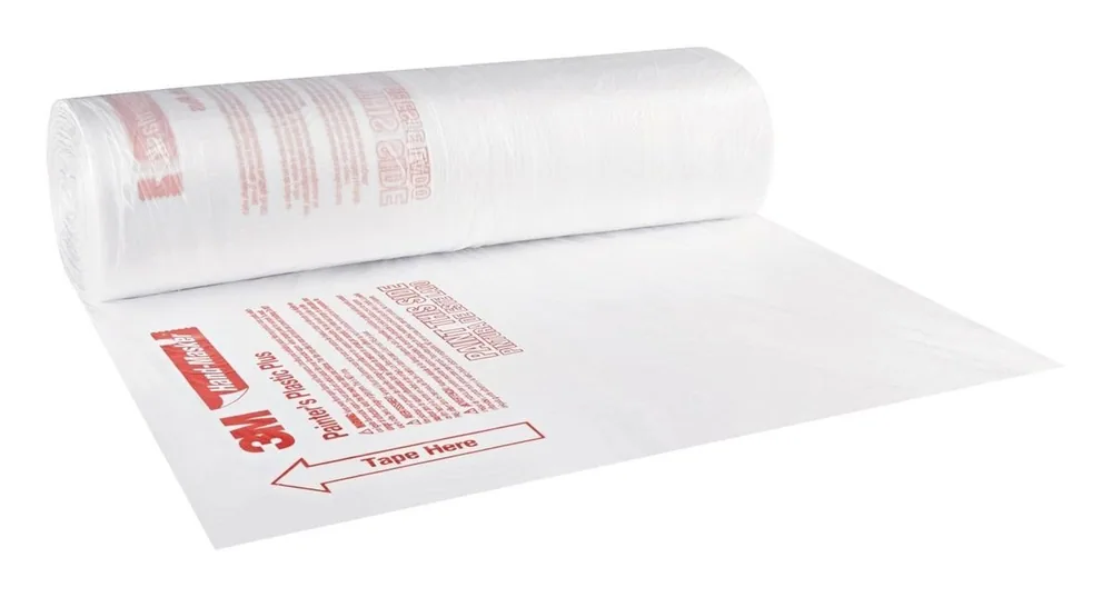 3M™ Plástico del Pintor Plus Hand-Masker™ MFB-12, 12 ft x 400 ft x .31 mil (3,65 m x 121 m x .00787 mm)