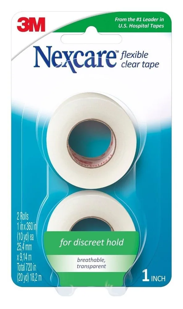 Nexcare™ Flexible Transparente 771-2PK, 1 in x 360 in (25,4 mm x 9,14 m) en Paquete de 2