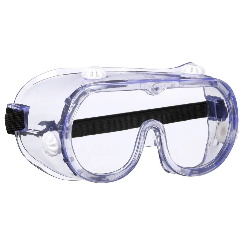 3M™ Goggles para Salpicadura Química, 91252P1-DC, Correa Negra, Lente Transparente
