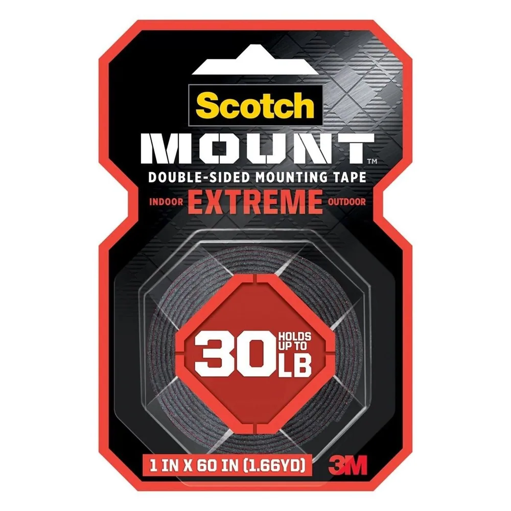 Cinta de Montaje Doble Cara Scotch-Mount™ Extreme 414H-DC, 1 in x 60 in (2,54 cm x 1,52 m)