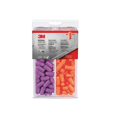3M™ Disposable Earplugs, 92059H80-DC, Multicolor