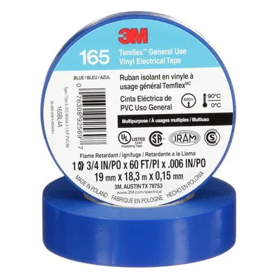165BL4A Cinta Vinilo Temflex™ 3/4 in x 60 ft