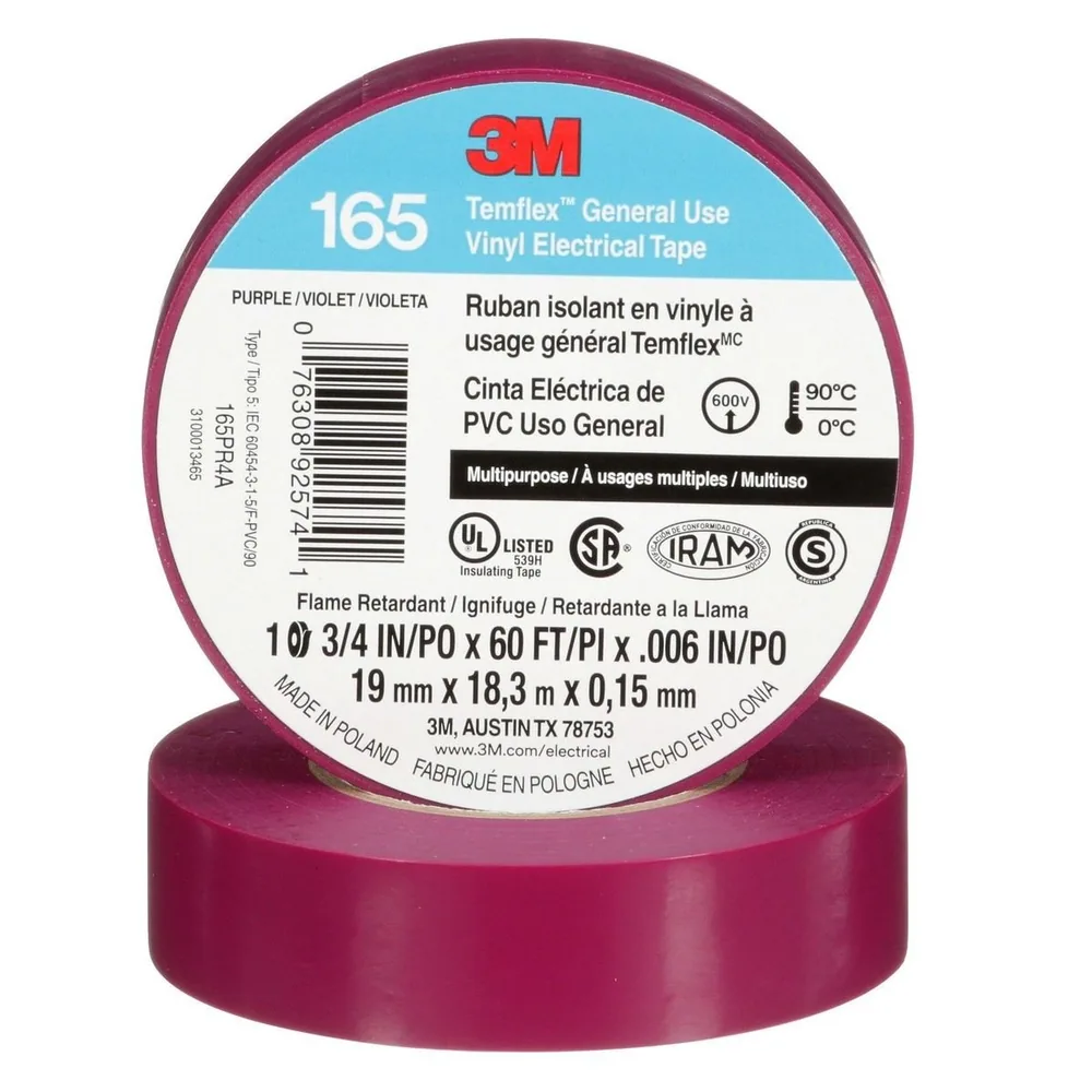 165PR4A 3/4inx60ft Temflex Vinyl