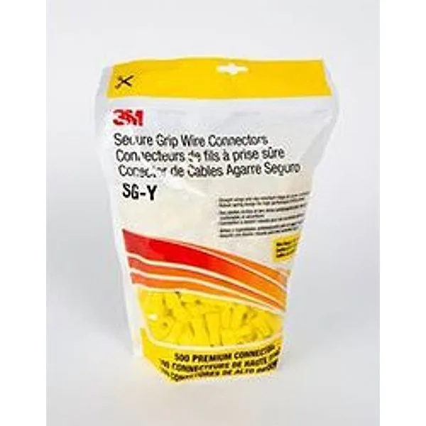 Conector de cable 3M™ Secure Grip SG-Y BOLSITA, Amarillo