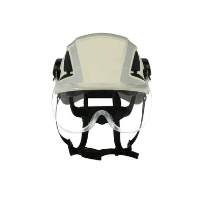 3M™ Visor Corto X5-SV01 para Casco de Seguridad X5000, Policarbonato Transparente Antiempañante Antiarañazos, ANSI