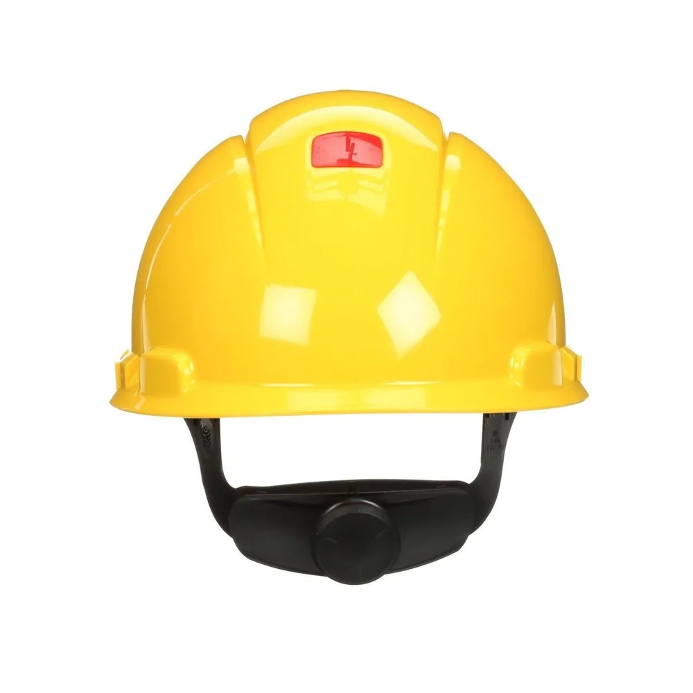Casco 3M™ Secure Fit™ H-702SFR-UV, Amarillo, Suspensión trinquete de difusión de presión de 4 puntos, con UVicator
