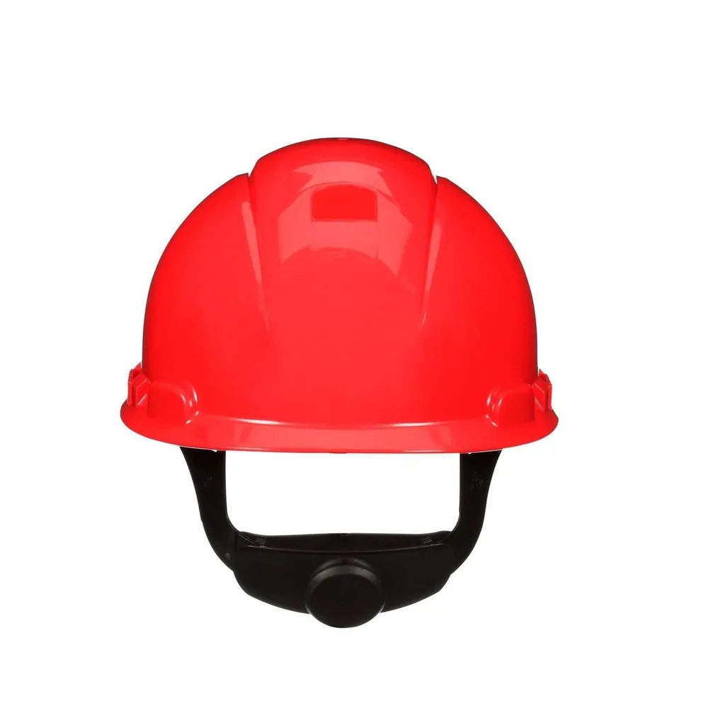 Casco 3M™ Secure Fit™ H-705SFR-UV, Rojo, Suspensión trinquete de difusión de presión de 4 puntos, con Uvicator