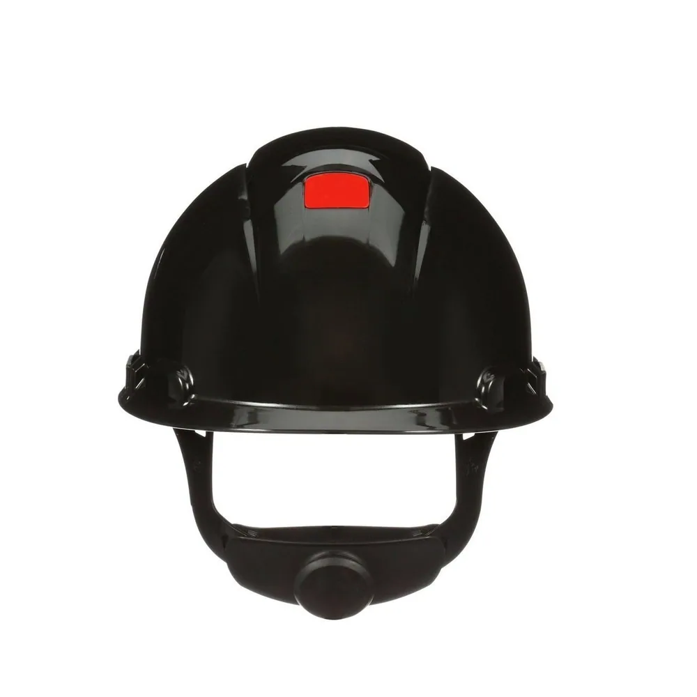3M™ Secure Fit™ Hard Hat H-712SFR-UV, Black, 4-Point Pressure Diffusion Ratchet Suspension, with Uvicator