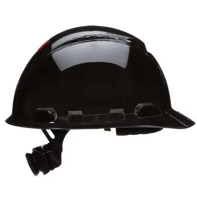 Casco 3M™ Secure Fit™ H-712SFV-UV, Negro, Ventilado, Suspensión trinquete de difusión de presión de 4 puntos, con Uvicator