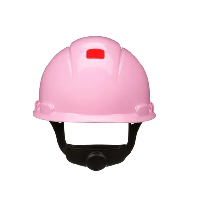 Casco 3M™ Secure Fit™ H-713SFR-UV, Rosa, Suspensión trinquete de difusión de presión de 4 puntos, con Uvicator