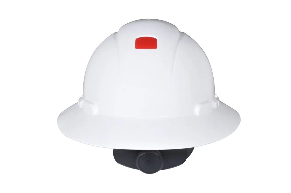 Casco de Ala Completa 3M™ Secure Fit™ H-801SFR-UV, Blanco, Suspensión de Trinquete de Difusión de Presión de 4 Puntos, con UVicator