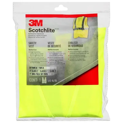 Chaleco de Seguridad Día/Noche Reflectante 3M™, 94616H1-DC-THD, Amarillo Neón
