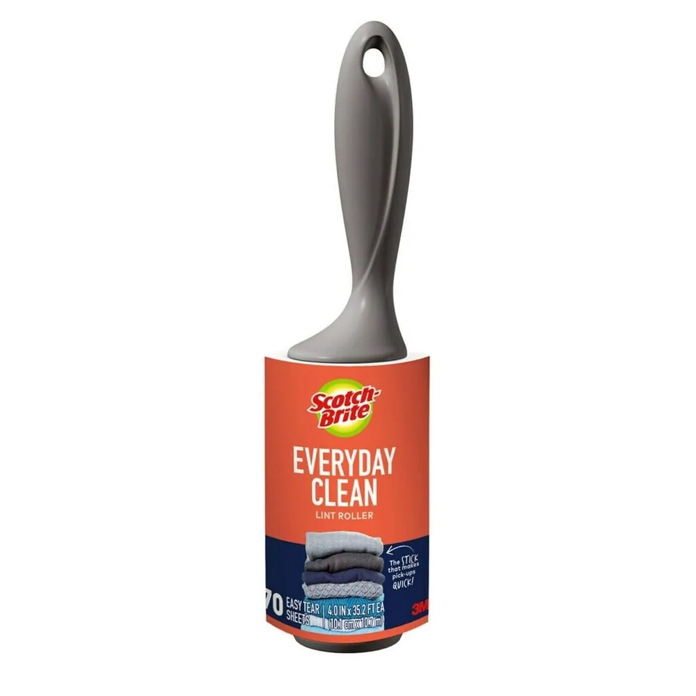 Rodillo Quitapelusas Scotch-Brite™ Everyday Clean 836RS-70, 4 in x 35.2 ft (10.1 cm x 10.7 m), 6/1