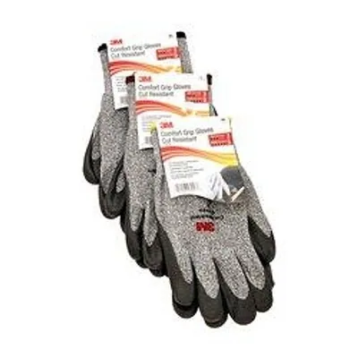 3M™ Comfort Grip Gloves, Cut Resistant, ANSI 3, Size Large