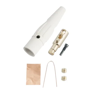 DISPOSITIVO CAM-TECH, CONECTOR MACHO 2/0-4/0 BLANCO