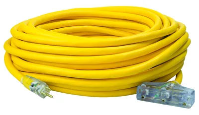 SOUTHWIRE, POLAR SOLAR 10/3 SJEOW 100' AMARILLO CONEXIÓN TRIPLE EXTERIOR PARA CLIMA FRÍO CON INDICADOR DE LUZ DE ENERGÍA