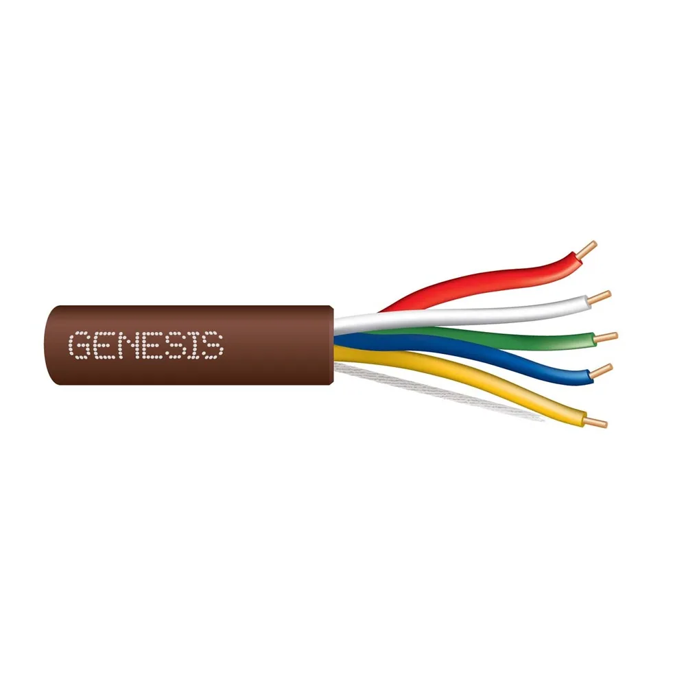 5/C (18/1 + 20/4) SOL CU T-STAT CL2 BROWN GEN 250 FT