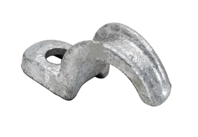 ABRAZADERA RÍGIDA 1 AGUJERO HIERRO MALEABLE GALVANIZADO POR INMERSIÓN 25/PAQUETE 250