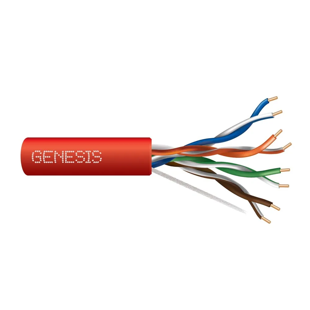 24/4PR CAT5E CMR/FT4 1000PB ROJO GEN