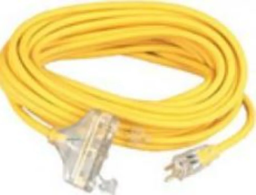 SOUTHWIRE, POLAR SOLAR 12/3 SEOW 2' YELLOW TRITAP OUTDOOR COLD WEATHEREXTENSION CORD WITH POWER LIGHT INDICATOR