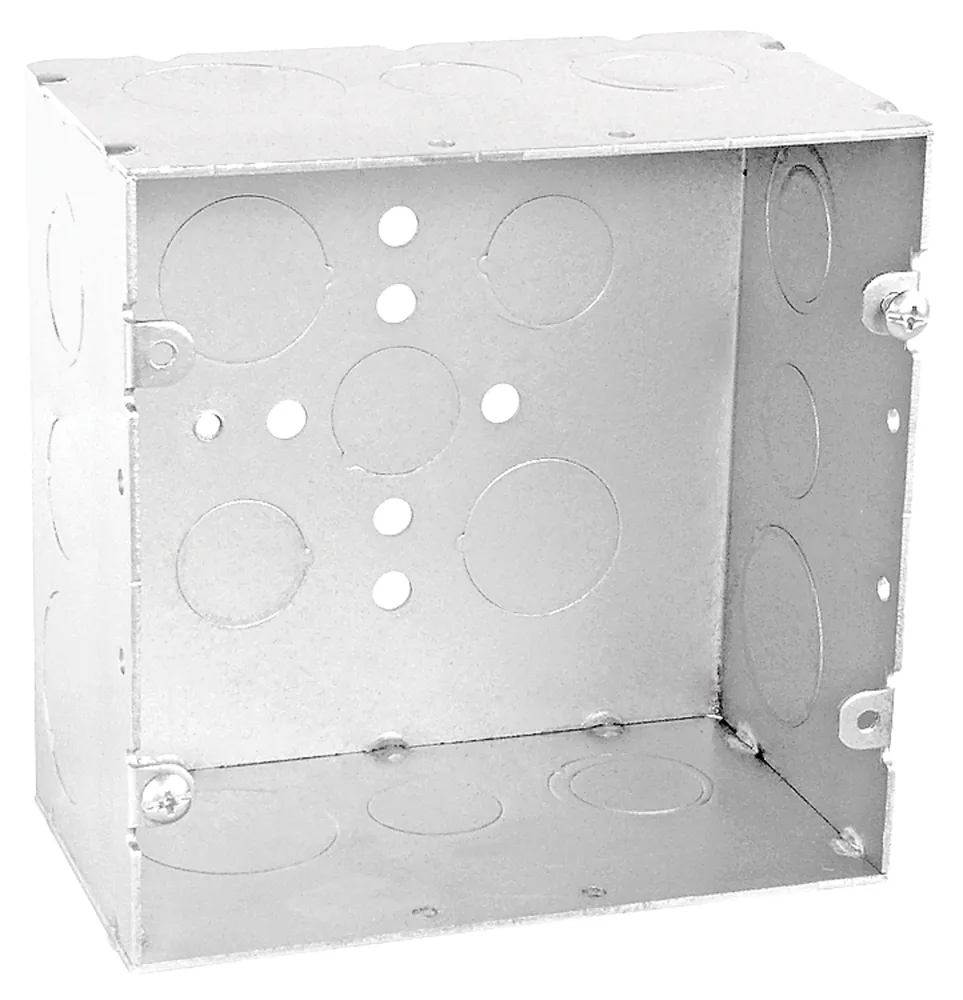 5 IN SQ BX 2-7/8 IN 1/2 3/4 & AMP 1 IN KO