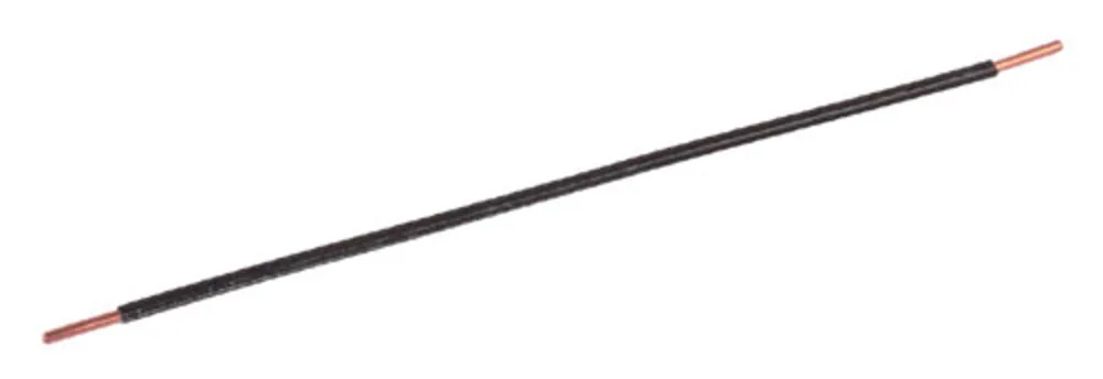 PIGTAIL, CONDUCTOR SÓLIDO, PELADO/PELADO, BLANCO, #14AWG, 8", PAQUETE DE 100