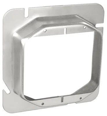 Anillo para Caja de Dispositivo Cuadrada 4-11/16" Dos Salidas - Levantada 1"