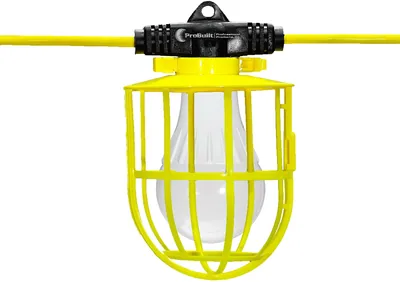 Hang-A-Light 14/3 100FT Cadena de Luces LED con Jaula de Plástico con Interconexiones-Focos